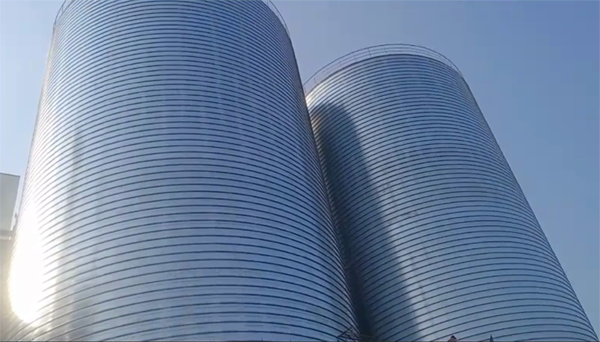 安化2座混凝土高架卷板仓